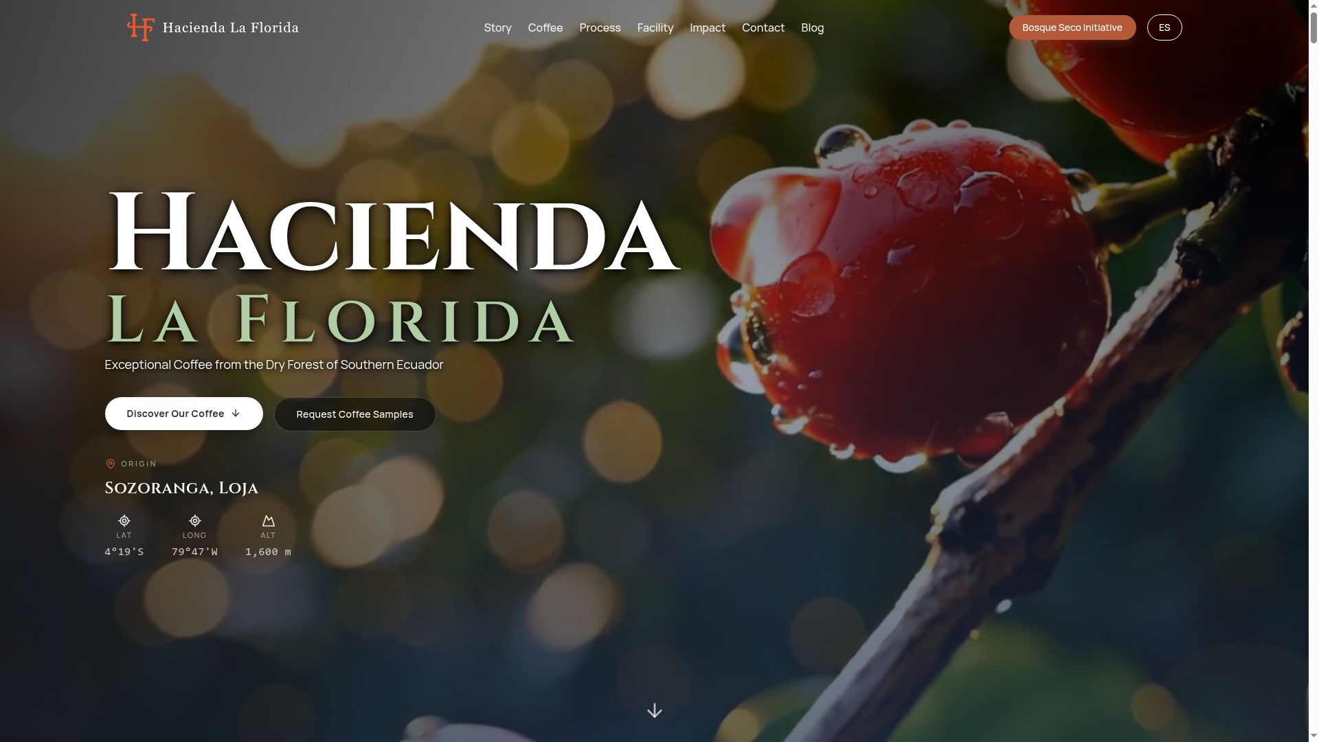 Web de Hacienda La Florida hecha por WebvolutionEc